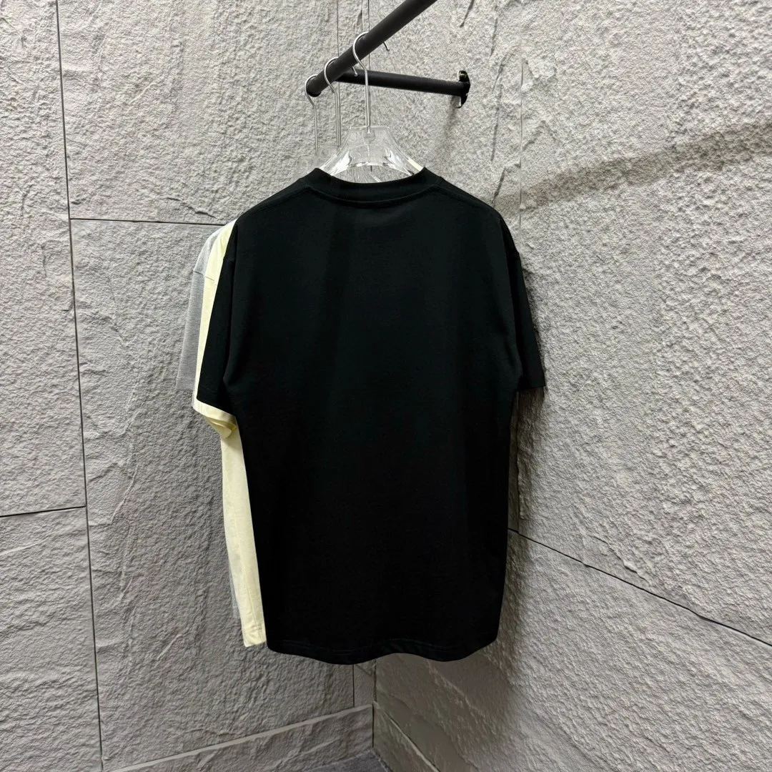 P150 Polo* Ralph Lauren 2025 spring and summer new style Classic pony embroidery Customized double yarn plain cotton fabric Short-sleeved T-shirt Uniform for men and women Color: black white light pink light blue Size: S (90-130 pounds) M (120-150 pounds) L (140-165 pounds) XL (160-180 pounds) XXL (180-210 pounds)